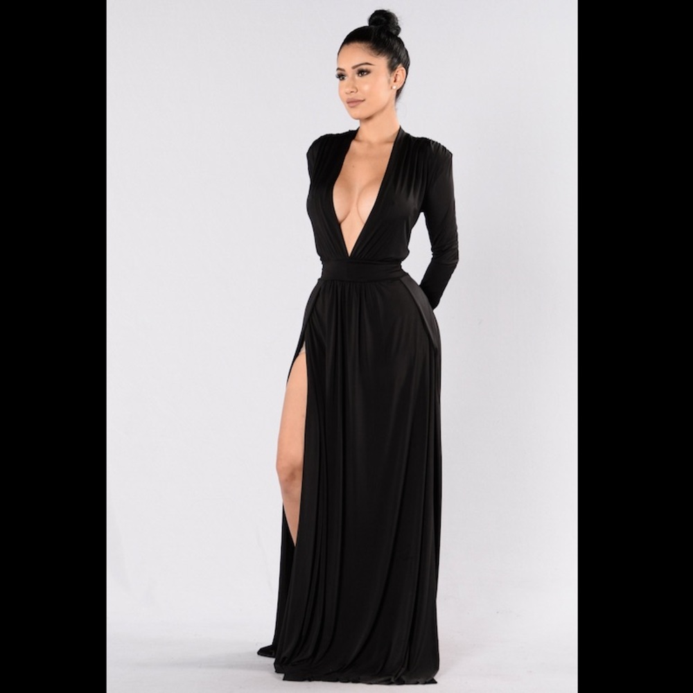 FashionNova black spree dress